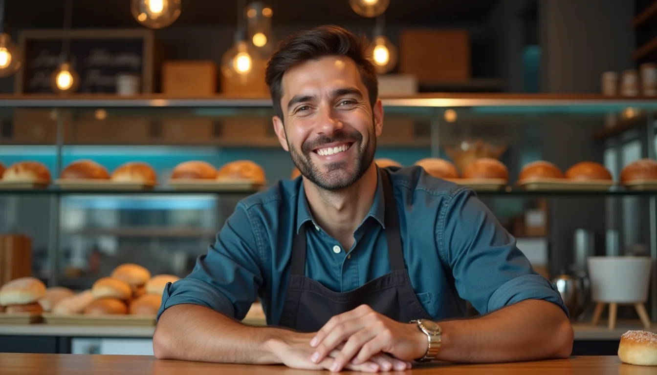 Gastronomie & Bäckerei — KI & ERP mit Krynex Labs (Mit KI erzeugtes Bild)