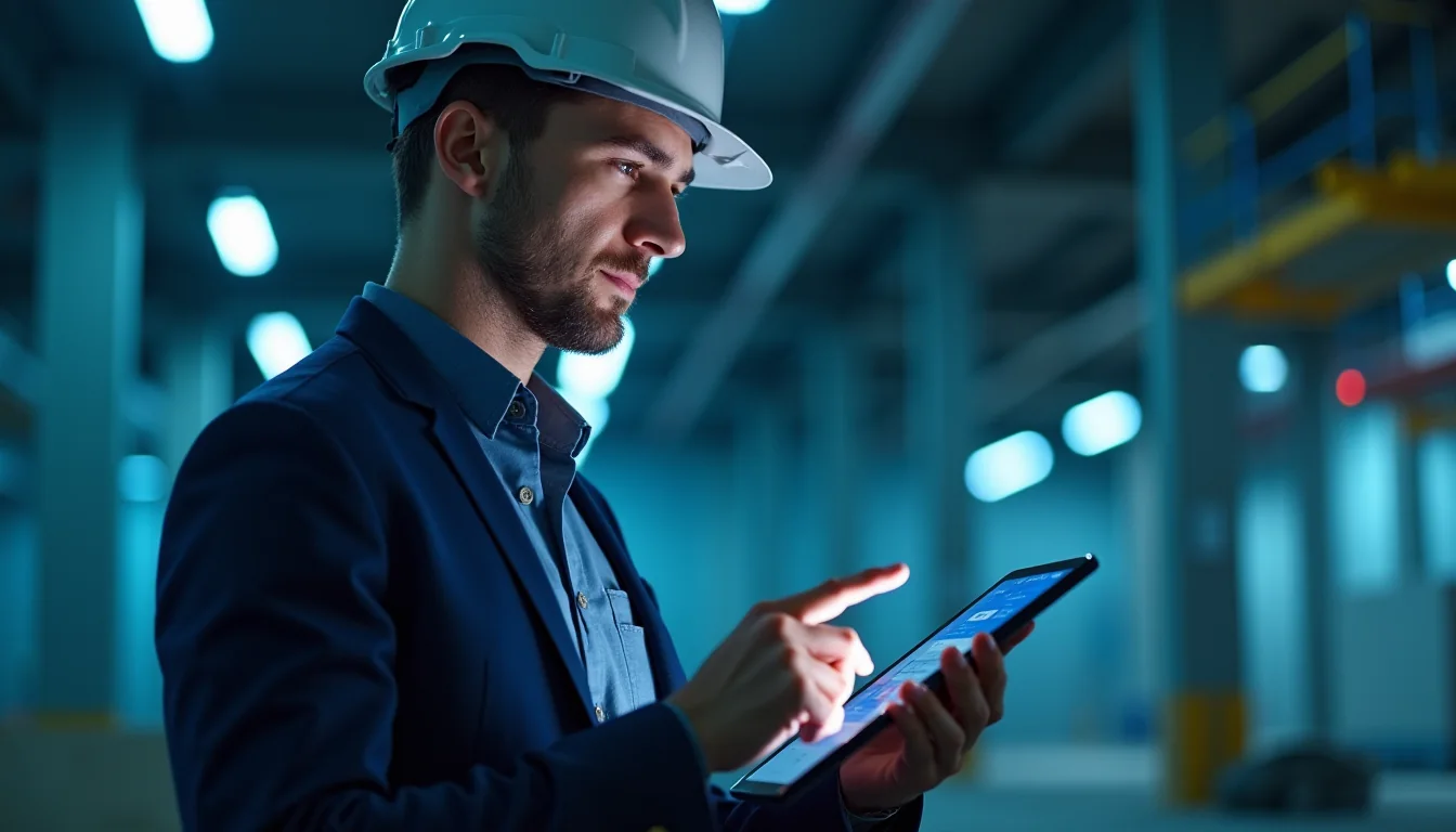 Handwerk & Bau — KI & ERP mit Krynex Labs (Mit KI erzeugtes Bild)
